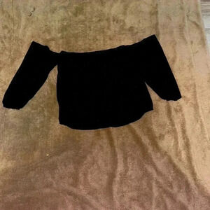 Black off Shoulder Top